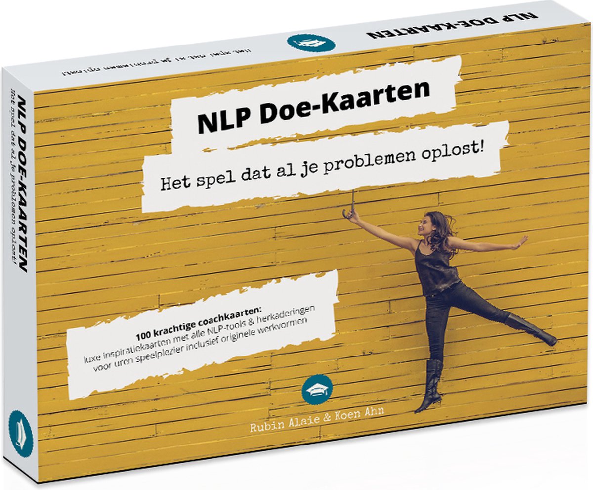 NLP Spel | 100 XL coachkaarten, inspiratiekaarten, inzichtkaarten, doe-kaarten en opdrachtkaarten met alle NLP-tools